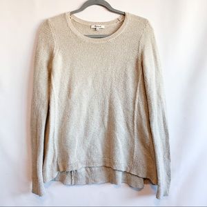 Madewell Off White Oatmeal Knit Sweater